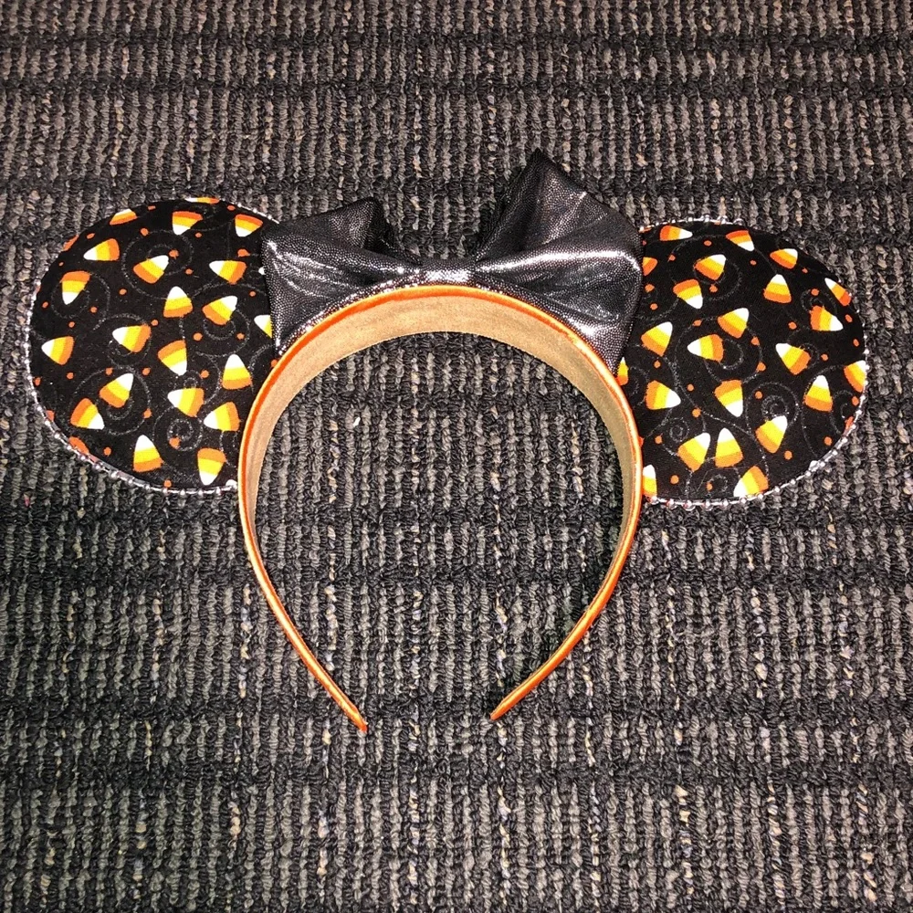 Handmade Candy Corn Minnie Mouse Ears Headband
